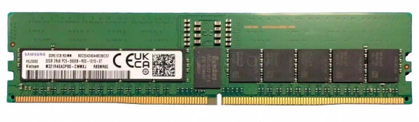 Samsung 32 GB DDR5-5600 ECC RDIMM | PC5-5600B · Registered · M321R4GA3EB0-CWMXJ · Server-Arbeitsspeicher · Neu ohne OVP